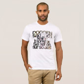 グレートデーンの起源言語 Tシャツ (正面フル)