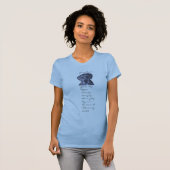 グレートデーンの銀のMerleの絵画 Tシャツ (正面フル)