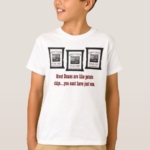 グレートデーンはポテトチップの子供のワイシャツのようです Tシャツ