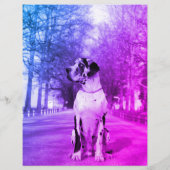 グレートデーンまたは犬のパピー フライヤー (裏面)