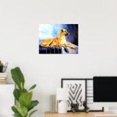 グレートデーンウォールプリントポスター ポスター (ホームオフィス)