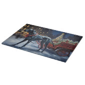 グレートデーンクリスマスフェスティバルシーズン カッティングボード (角)