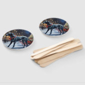 グレートデーンクリスマスフェスティバルシーズン ハンドファン (組立なし)