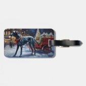 グレートデーンクリスマスフェスティバルシーズン ラゲッジタグ (裏面横)