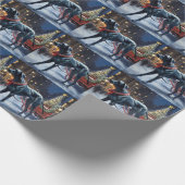 グレートデーンクリスマスフェスティバルシーズン ラッピングペーパー (角)