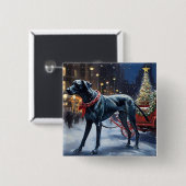 グレートデーンクリスマスフェスティバルシーズン 缶バッジ (正面&裏面)