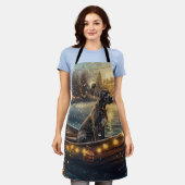 グレートデーンクリスマスフェスティバル航海 エプロン (着用した状態)