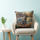 グレートデーンクリスマスフェスティバル航海 クッション (椅子)