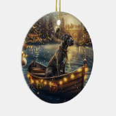 グレートデーンクリスマスフェスティバル航海 セラミックオーナメント (右)