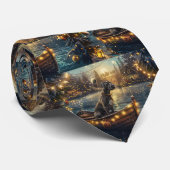 グレートデーンクリスマスフェスティバル航海 ネクタイ (ロール)