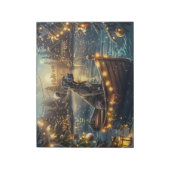 グレートデーンクリスマスフェスティバル航海 ノートパッド (回転)