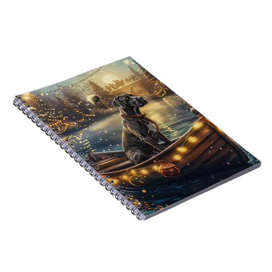 グレートデーンクリスマスフェスティバル航海 ノートブック (右側)