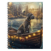 グレートデーンクリスマスフェスティバル航海 ノートブック (正面)