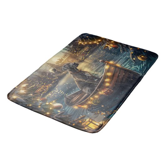 グレートデーンクリスマスフェスティバル航海 バスマット (アングル)
