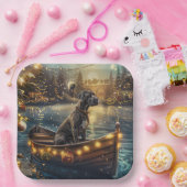 グレートデーンクリスマスフェスティバル航海 ペーパープレート (パーティー)