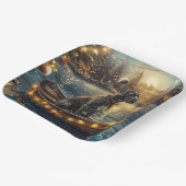 グレートデーンクリスマスフェスティバル航海 ペーパープレート (傾斜あり)