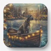 グレートデーンクリスマスフェスティバル航海 ペーパープレート (正面)