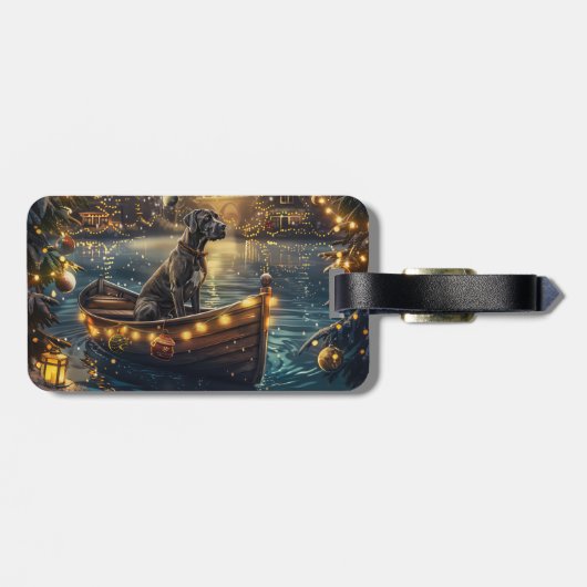 グレートデーンクリスマスフェスティバル航海 ラゲッジタグ (裏面横)