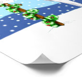 グレートデーンクリスマスメールハーレクインUC ポスター (角)