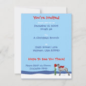 グレートデーンクリスマスメールブラックUC 招待状 (裏面)