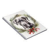 グレートデーンクリスマスリースフェスティバルカップ ノートブック (右側)