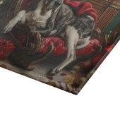 グレートデーンドッグクリスマスフェスティバル カッティングボード (角)