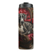 グレートデーンドッグクリスマスフェスティバル タンブラー (正面)