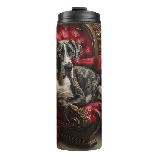グレートデーンドッグクリスマスフェスティバル タンブラー (正面)