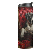 グレートデーンドッグクリスマスフェスティバル タンブラー (回転左)