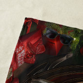 グレートデーンドッグクリスマスフェスティバル ビーチタオル (インサイチュ)