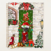 グレートデーンドッグクリスマス プランナー手帳 (正面)