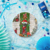 グレートデーンドッグクリスマス ペーパープレート (パーティー)