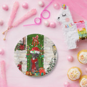 グレートデーンドッグクリスマス ペーパープレート (パーティー)