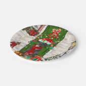 グレートデーンドッグクリスマス ペーパープレート (アングル)