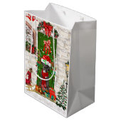 グレートデーンドッグクリスマス ミディアムペーパーバッグ (裏面アングル)