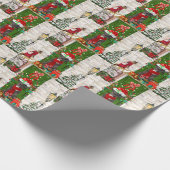 グレートデーンドッグクリスマス ラッピングペーパー (角)