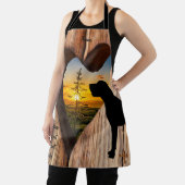 グレートデーンハートサンセットエプロン エプロン (インサイチュ)