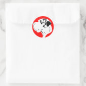 グレートデーンビッグヘッドメルル ラウンドシール (バッグ)