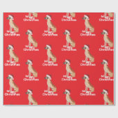 グレートデーンホリデークリスマスサメリーンタハット ラッピングペーパー (フラット)