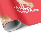 グレートデーンホリデークリスマスサメリーンタハット ラッピングペーパー (ロールコーナー)