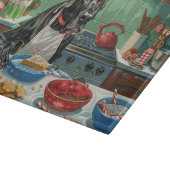 グレートデーンホリデーベーキング:フェスティバルクリスマス カッティングボード (角)