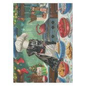 グレートデーンホリデーベーキング:フェスティバルクリスマス テーブルクロス (正面)