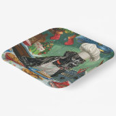 グレートデーンホリデーベーキング:フェスティバルクリスマス ペーパープレート (傾斜あり)