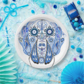 グレートデーン抽象画 ペーパープレート (パーティー)