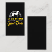 グレートデーン犬のギフト-ペット所有者動物愛 名刺 (正面/裏面)