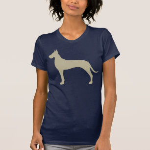 グレートデーン犬のシルエット Tシャツ