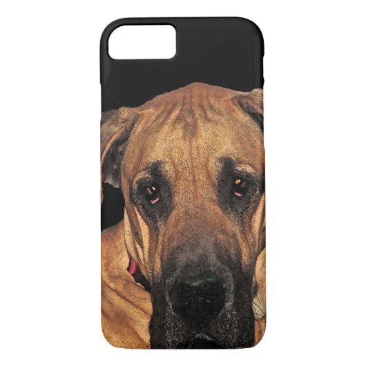 グレートデーン穏やかで巨大な犬のiPhone 8/7の場合 Case-Mate iPhoneケース (裏面)