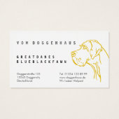 グレートデーン純粋なドローイング (裏面)