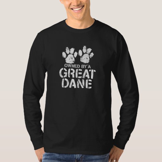 グレートデーン飼いのハンター犬 Tシャツ (正面)