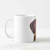 "グレートデーン"のデザインのマグ コーヒーマグカップ (左)